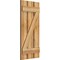Ekena Millwork Spaced Board-n-Batten Shutters w/Z-Bar, Rough Sawn Western Red Cedar, 17 1/8W x 37H, PR RBS06Z17X037RWR - alternate 5